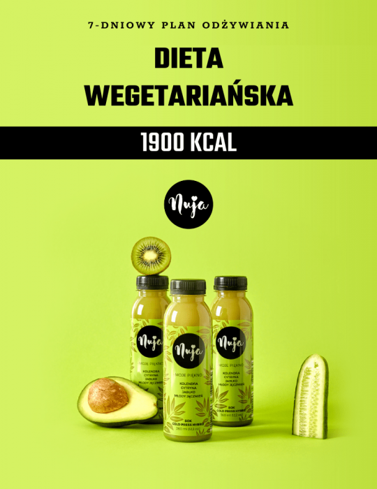 Ebook Jadłospis dieta wegetariańska 1900 kcal